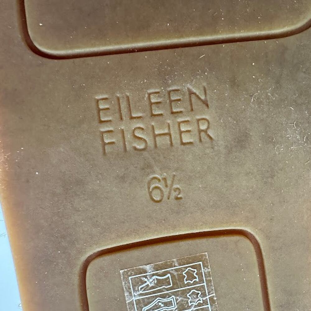 Eileen Fisher Sandals Womens 6.5 Tan Lace Espadrille Resort Quiet Luxury Boho - Picture 10 of 13
